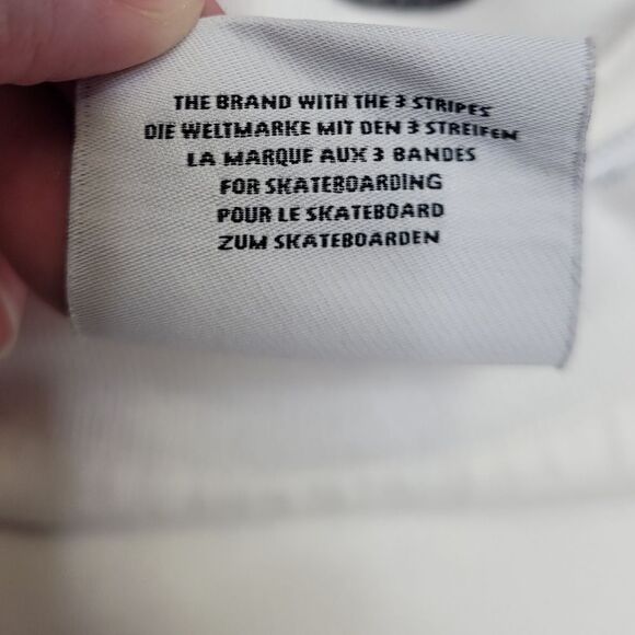 ADIDAS white drawn Shmoofoil pink graphic unisex short sleeve t-shirt S - Picture 7 of 13